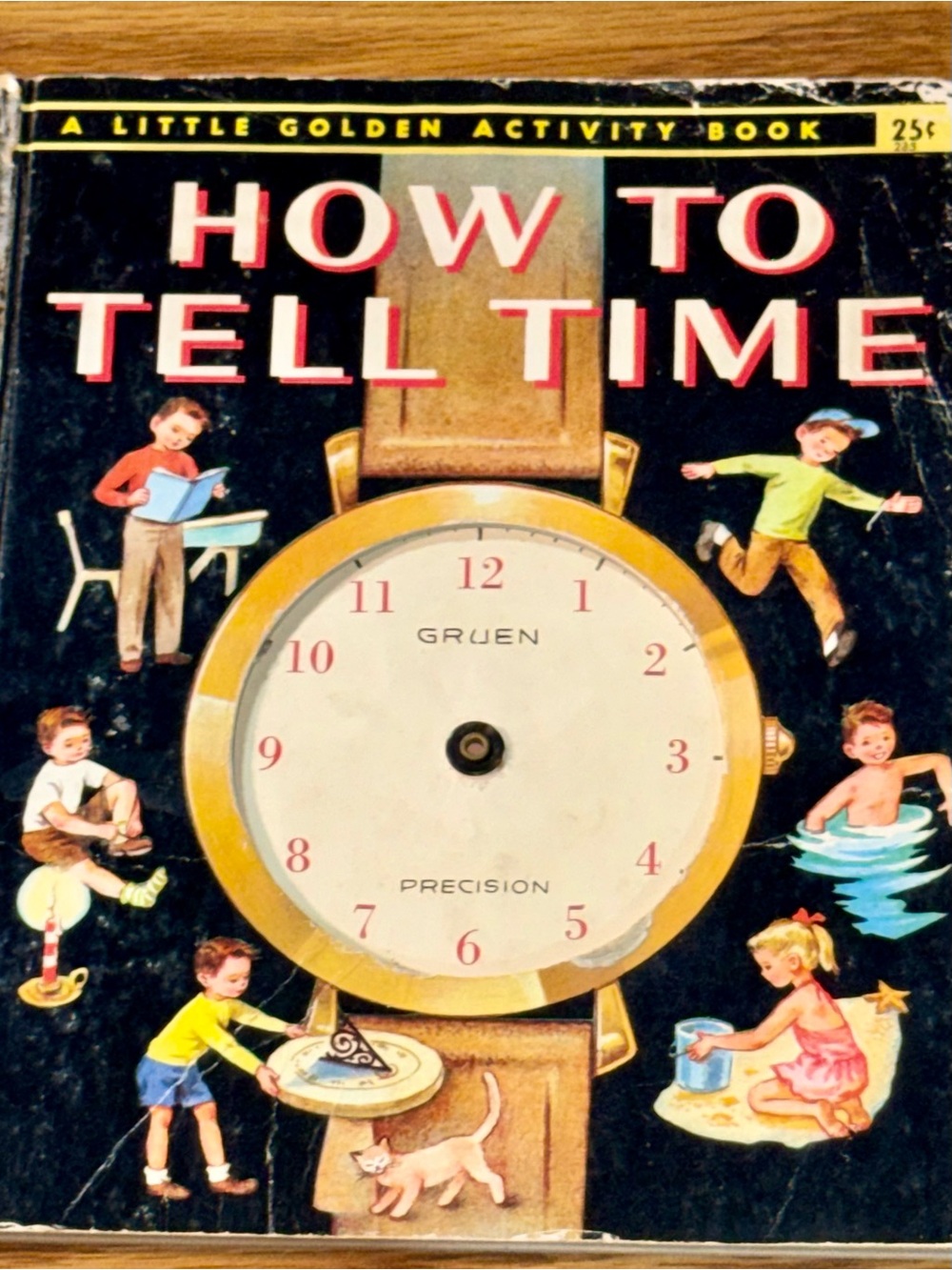 How to Tell Time Little Golden Activity Book 1957 Watson & Dart Simon & Schuster